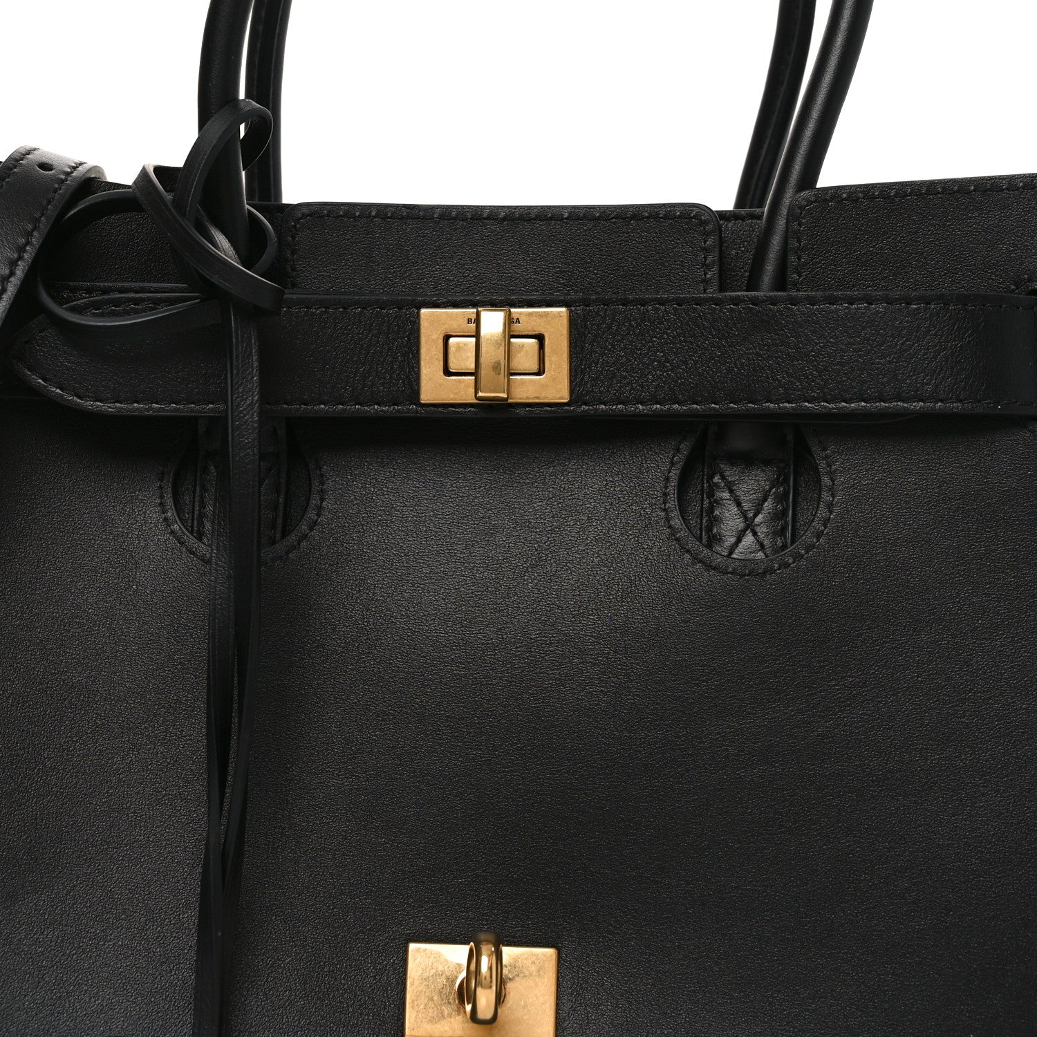 Smooth Calfskin Small Bel Air Carry All Bag Black