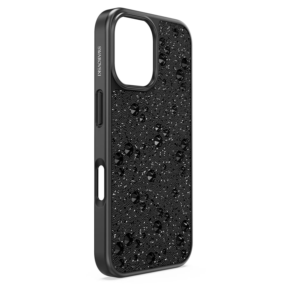 High smartphone case, Scattered design, iPhone 16, Black