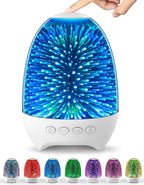 Galaxy Star Night Light Bluetooth Speaker 3D Glass Bedside Table Lamp Color LED Night Lamp Touch Control Rechargeable Portable