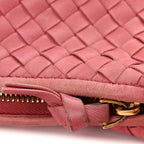 Nappa Intrecciato Medium Veneta Hobo Quarzo