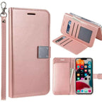 Entronix Case Compatible with Galaxy S25 Plus - Foldable Leather Wallet, Card Holder & Lanyard