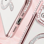 Entronix [Magnetic] Case Compatible with iPhone 15 Plus - [Clear Back] Luxury Diamonds