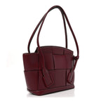 Calfskin Mini Maxi Intrecciato Arco Burgundy