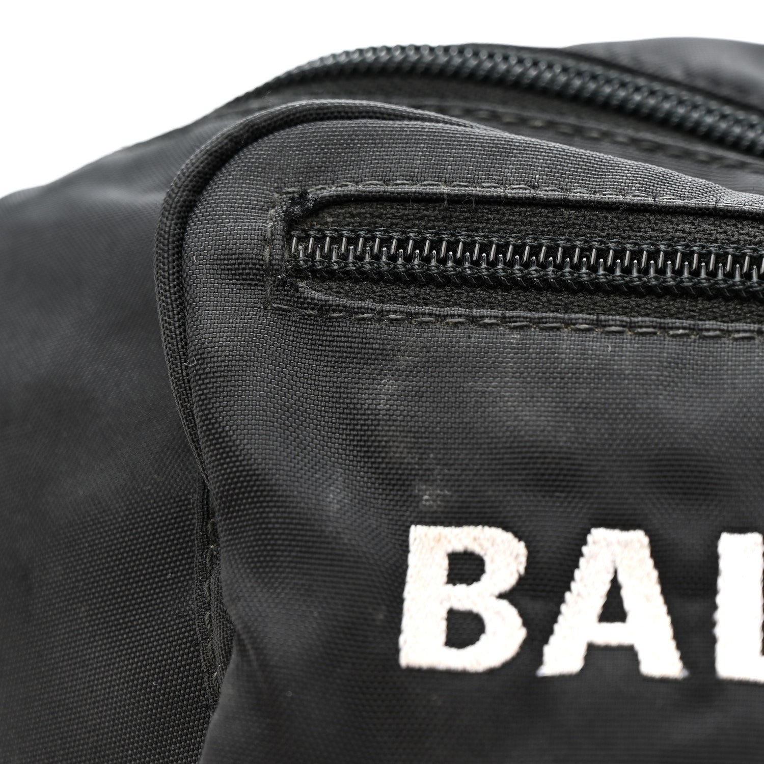 Recycled Sport Nylon Logo Embroidered Wheel Beltpack Black