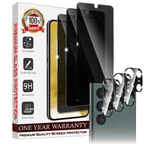 Entronix Anti-Spy Privacy Screen Protector & Camera Lens Protector Compatible with Galaxy S25 Ultra - 6-Piece Combo