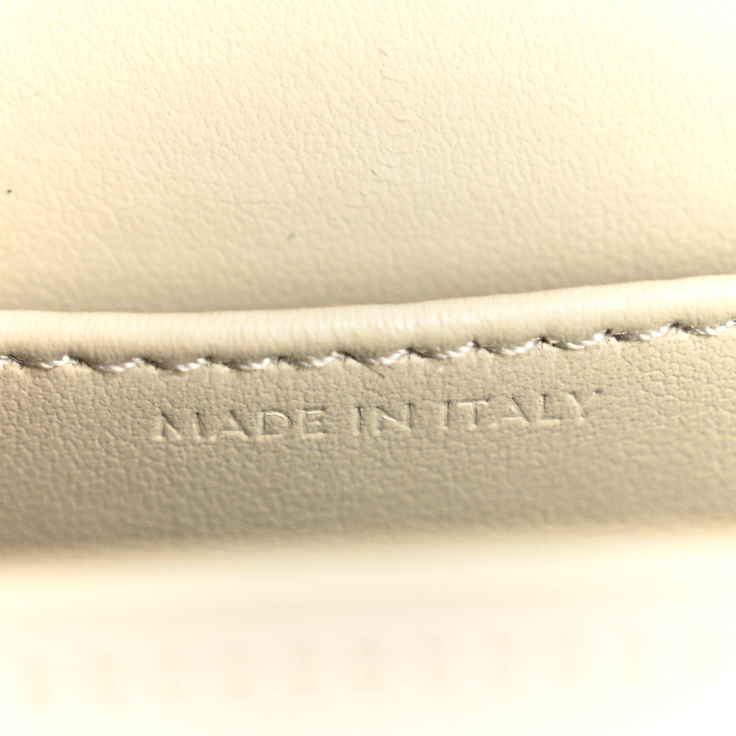 Shiny Calfskin Mini Triomphe Chalk