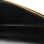 Smooth Calfskin Classic Monogram Kate Tassel Chain Wallet Black