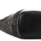 Calfskin Large Zip Nightingale  Black