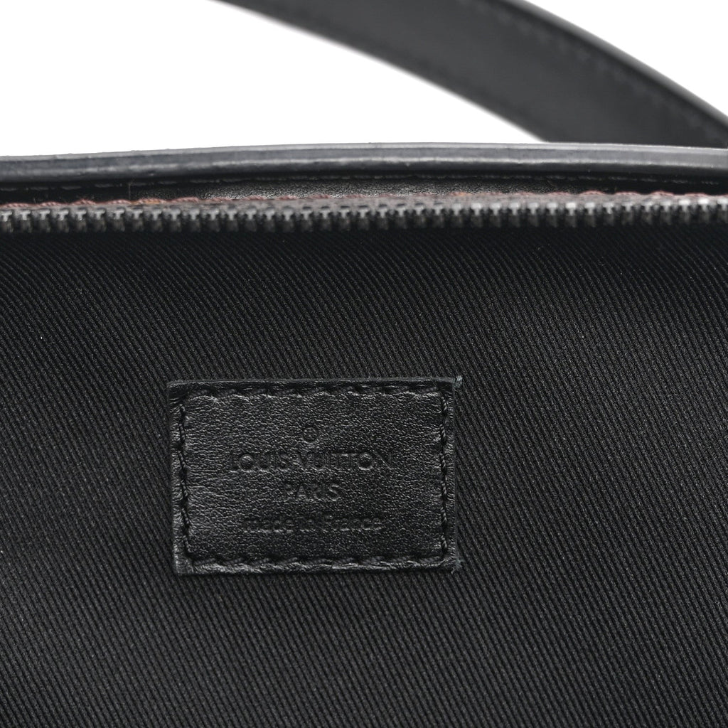 Monogram Macassar Handle Soft Trunk Black