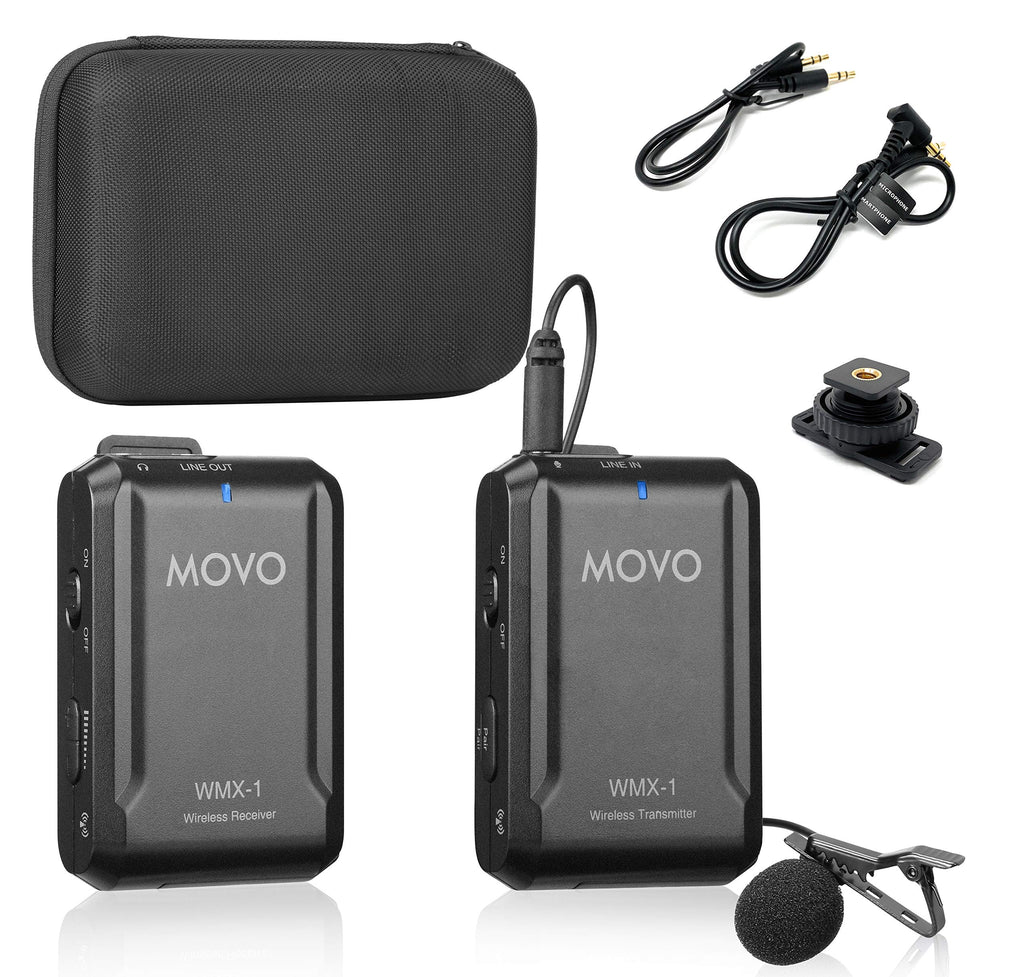 Movo WMX-1 2.4GHz Wireless Lav Mic System
