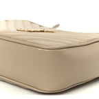 Calfskin Matelasse Monogram Lou Camera Bag Dark Beige