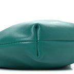 Mellow Nappa Lambskin Jade Mini Flamenco Knot Clutch Emerald Green