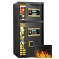 Streamdale Large Double-Door Digital Safe w/ Fireproof Bag