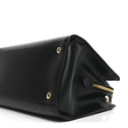 Hammered Calfskin Today Satchel Black