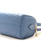 Metallic Empreinte Monogram Giant Speedy Bandouliere 20 Navy Nacre