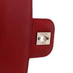 Lambskin Medium Coco Rider Flap Red