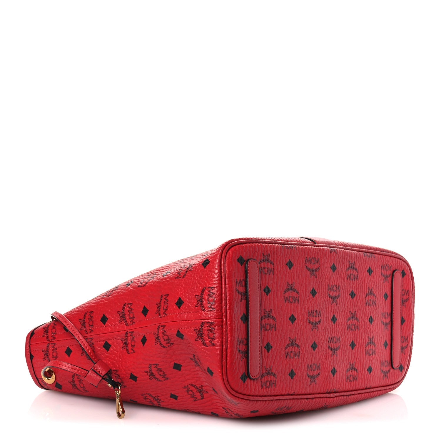 Visetos Medium Liz Reversible Shopper Tote Ruby Red
