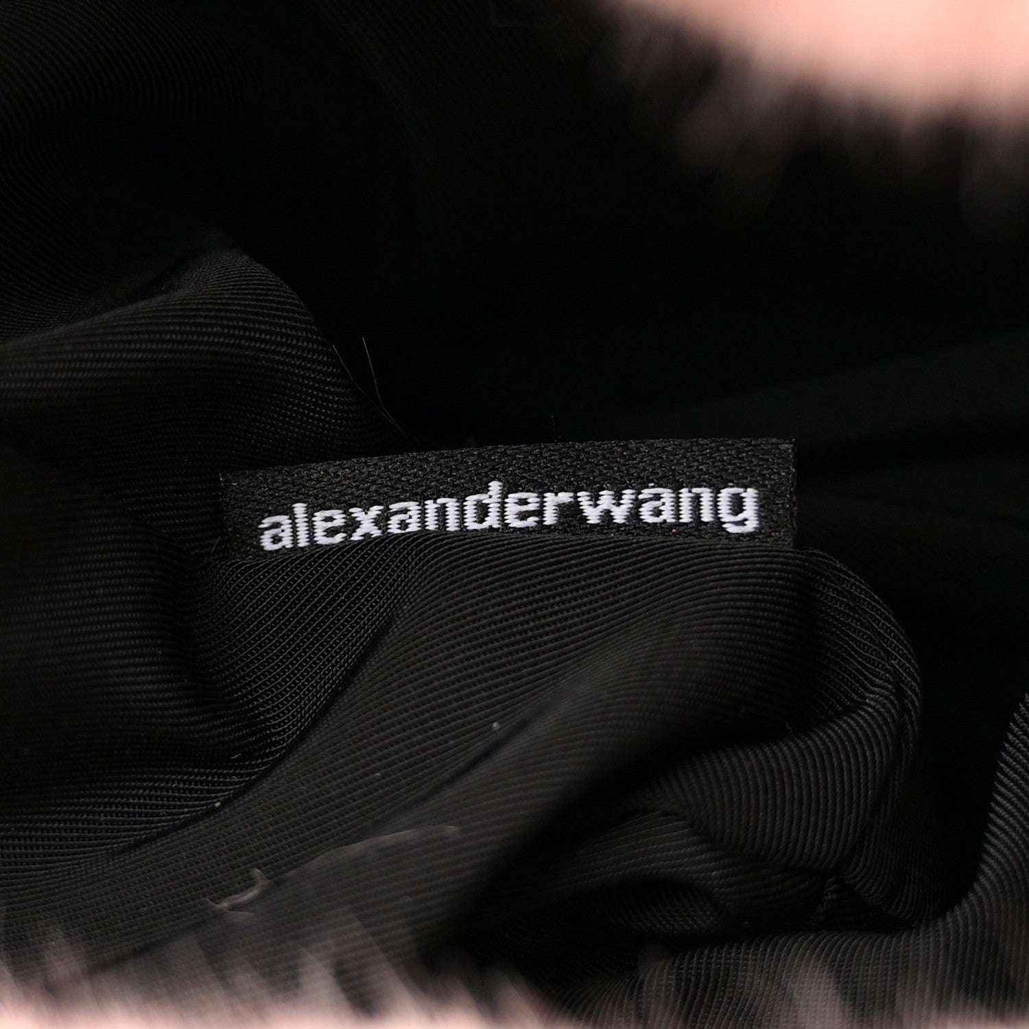 Faux Fur Mini Scrunchie Bag Pink