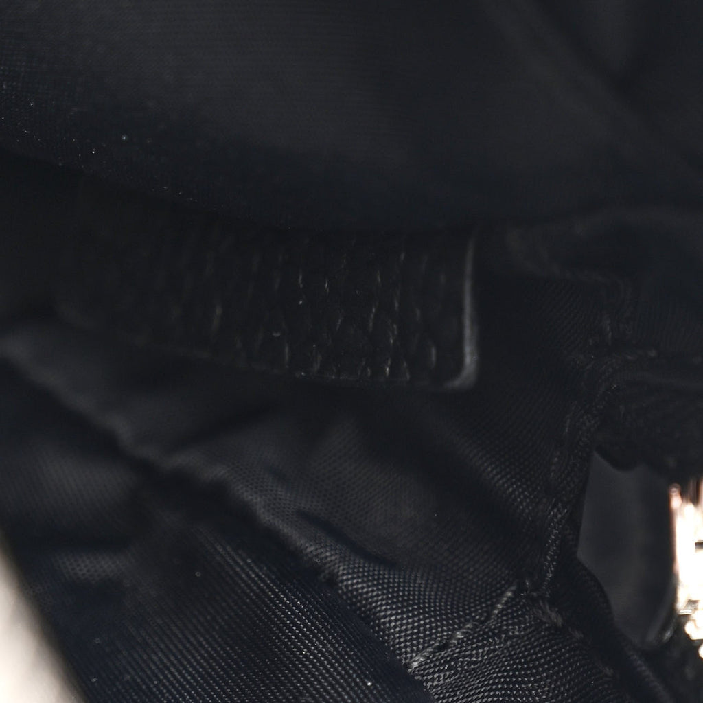 Grained Calfskin Small Camera Bag Black
