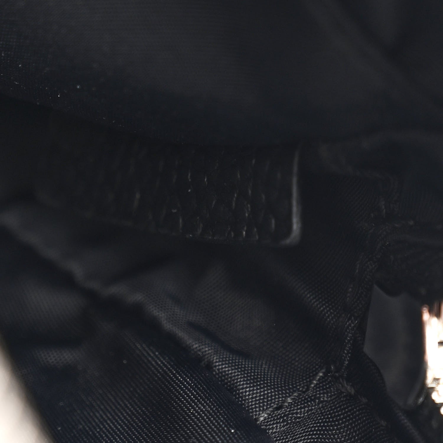 Grained Calfskin Small Camera Bag Black