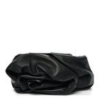 Lambskin Rose Clutch Black