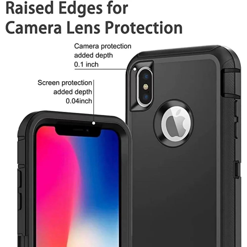 Entronix Case Compatible with iPhone XS Max - Triple-Layer Heavy Duty Protection