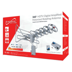 360-Degree HDTV Digital Amplified Motorized Antenna with Remote Control