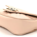 Calfskin Matelasse Super Mini GG Marmont Shoulder Bag Beige
