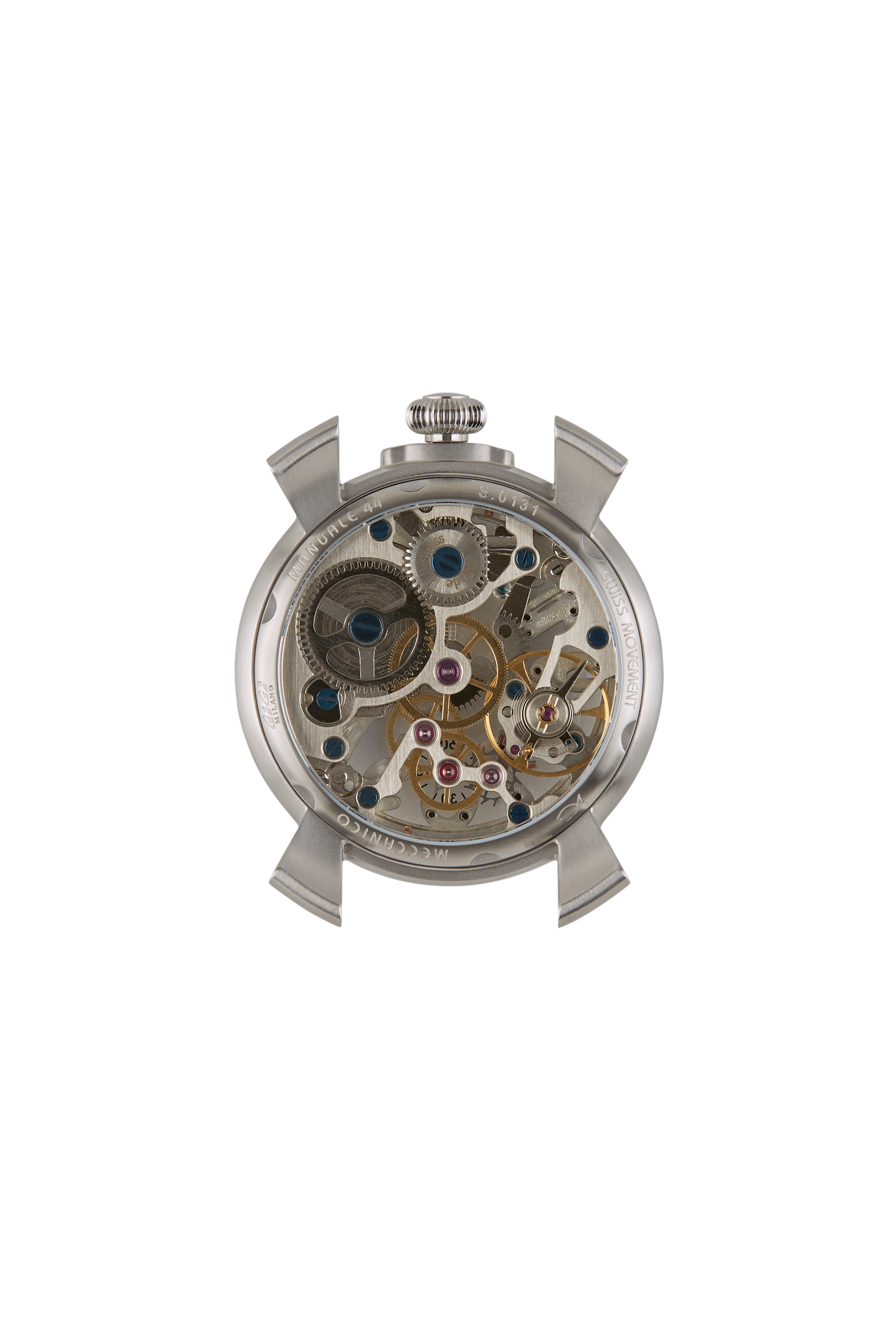 GaGà Milano Watch Manuale Forty-Four 44mm Skeleton Steel