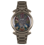 GaGà Milano Watch Manuale Forty-Four 44mm Skeleton IP Gun
