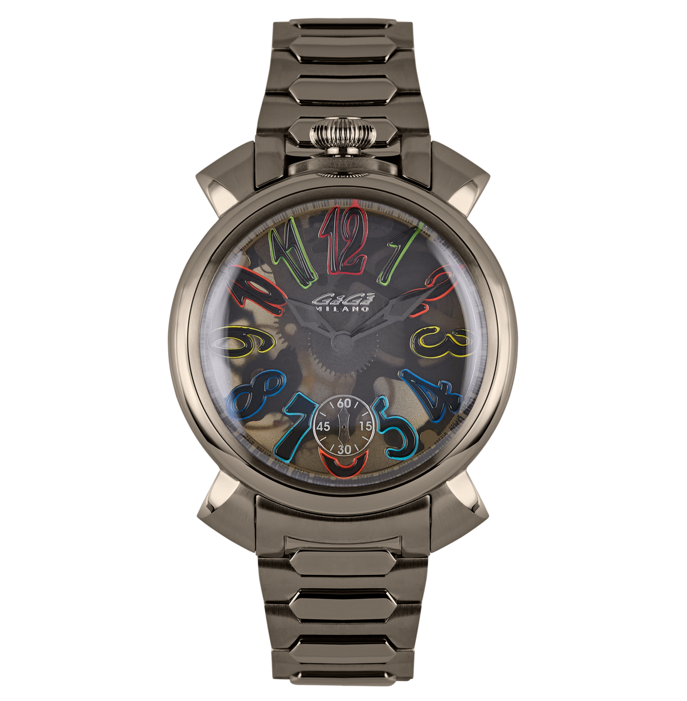 GaGà Milano Watch Manuale Forty-Four 44mm Skeleton IP Gun