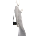 Smooth Calfskin 30 Montaigne Flap Bag Black