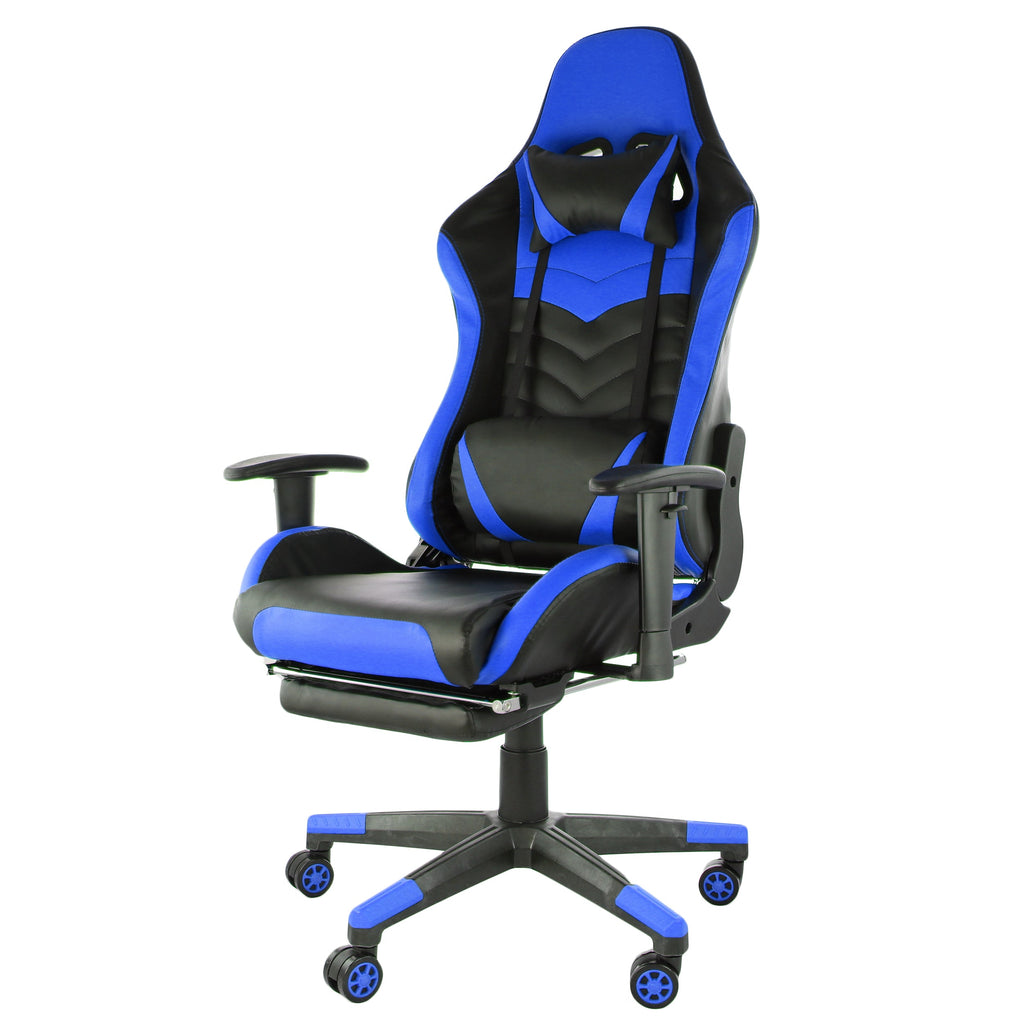 Gaming Chair in Black and Blue