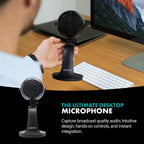 Movo WebMic Desktop USB Microphone with  Stand