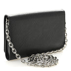 Epi Twist Chain Wallet Black