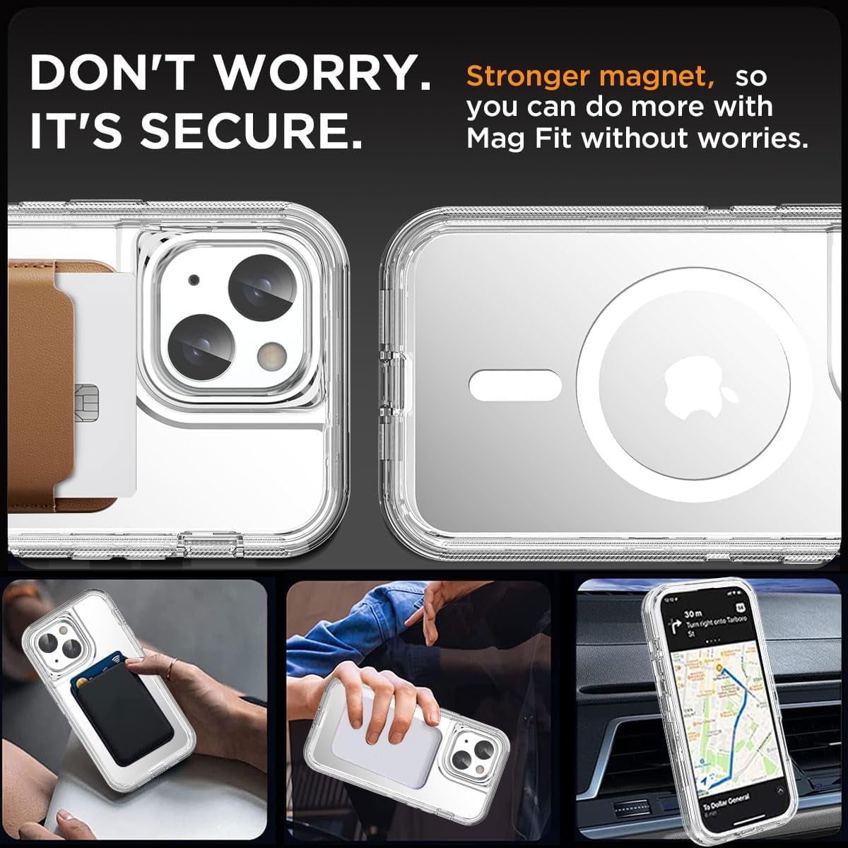 Entronix [Magnetic] Case Compatible with iPhone 16E - [Clear] Triple-Layer Heavy Duty Protection