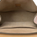 Suede Smooth Calfskin Drew Shoulder Bag Milky Coffee