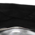 Nappa Calfskin Quilted Touch B Puffy Clutch Black