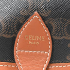 Triomphe Canvas Medium Folco Bag Tan