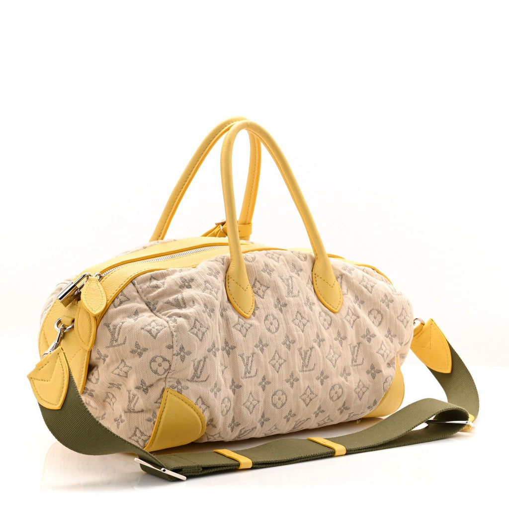Monogram Denim Speedy Round Yellow