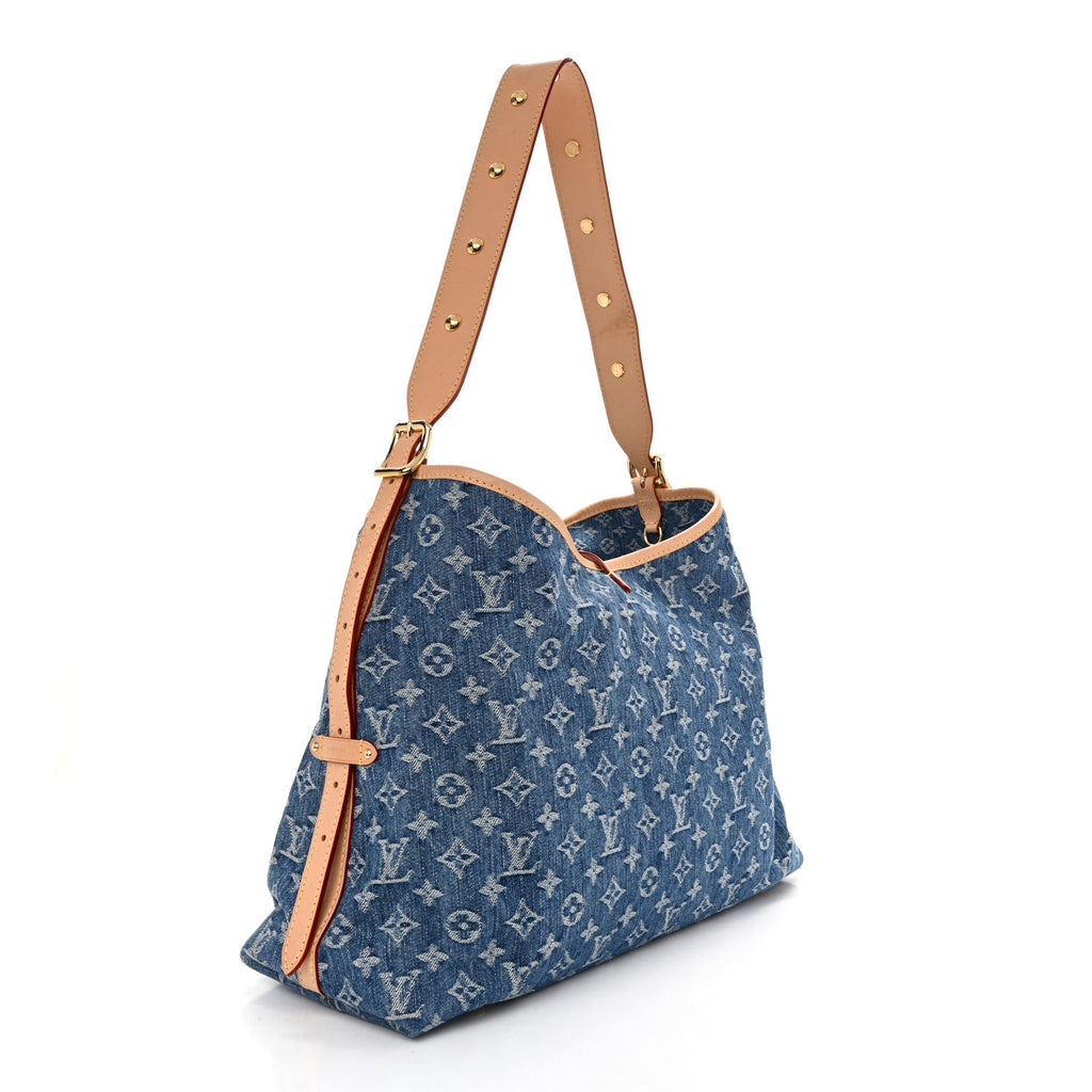 Monogram Denim CarryAll MM Blue