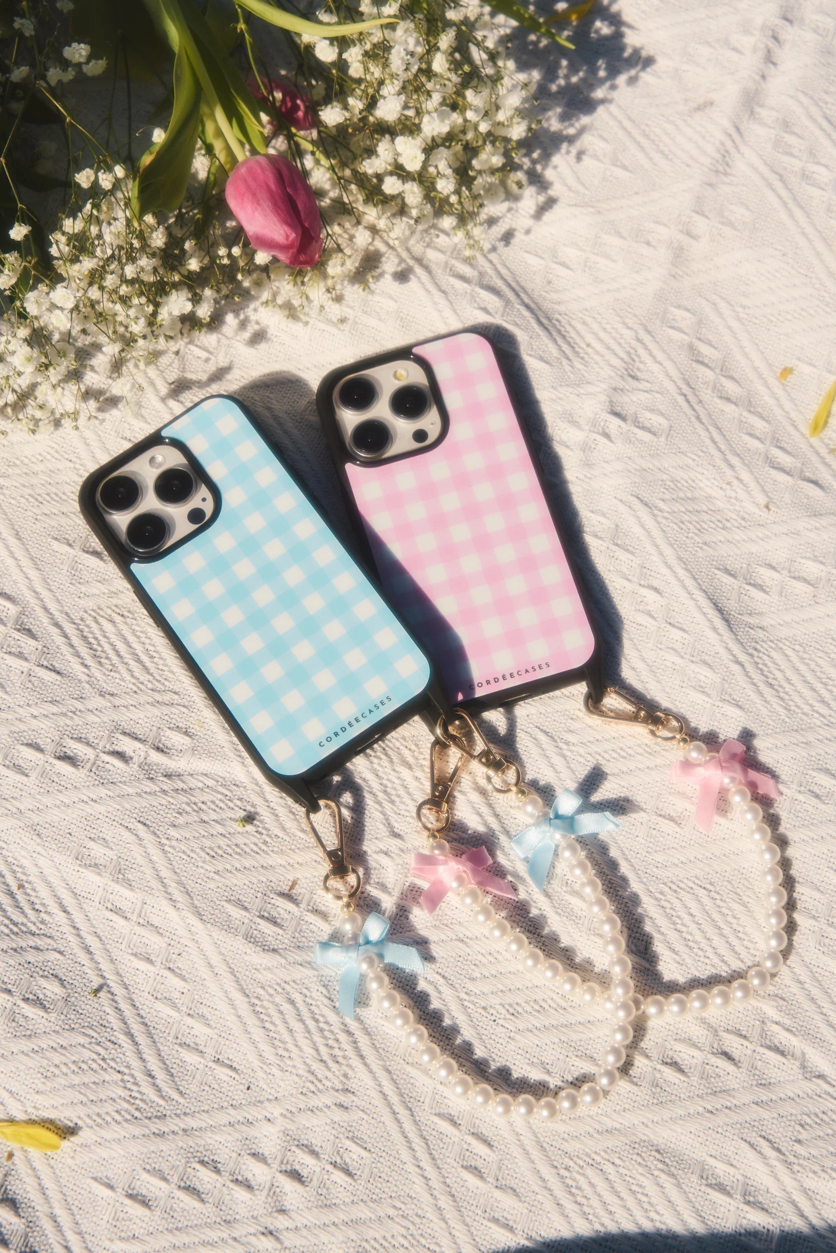 Cordée Cases Gingham Darling Phone Wristlet Set