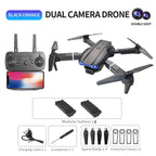 PRO Drone with Professional HD Dual Camera, WiFi Connectivity, and Obstacle Avoidance for Aerial Photography and Quadcopter Operations - 2 Batteries