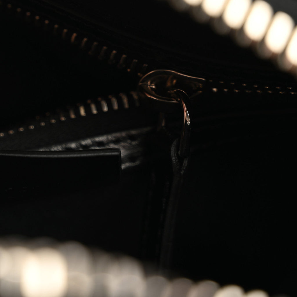 Shiny Lord Calfskin Mini Antigona Black