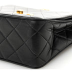 Lambskin Quilted Medium Single Flap Black