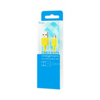 Reiko Braided Micro Usb Data Cable 3.3 Feet In Yellow