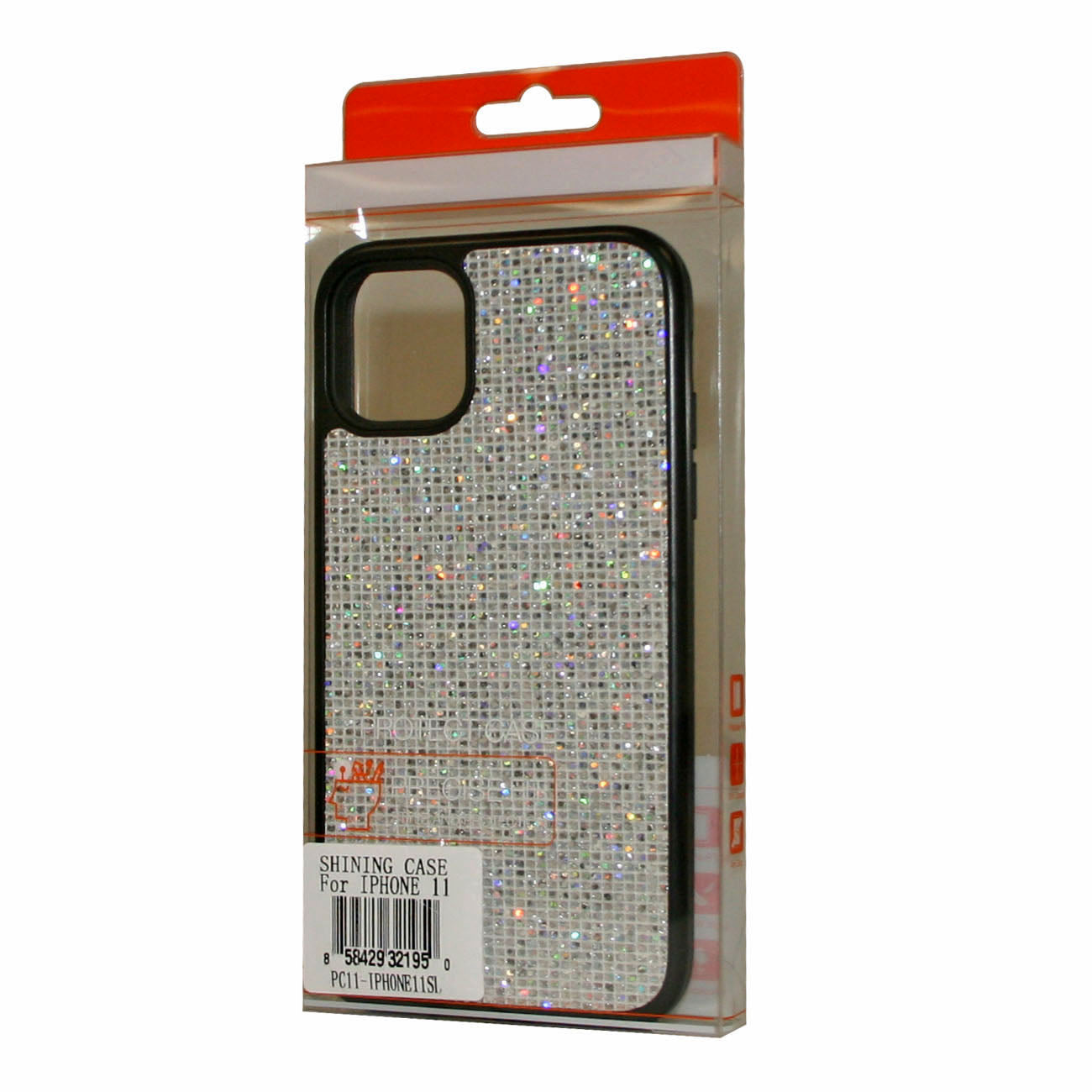 Reiko Diamond Rhinestone Case For Apple Iphone 11 Pro In Silver