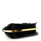 Box Calfskin Medium Bobby Frame Flap Black