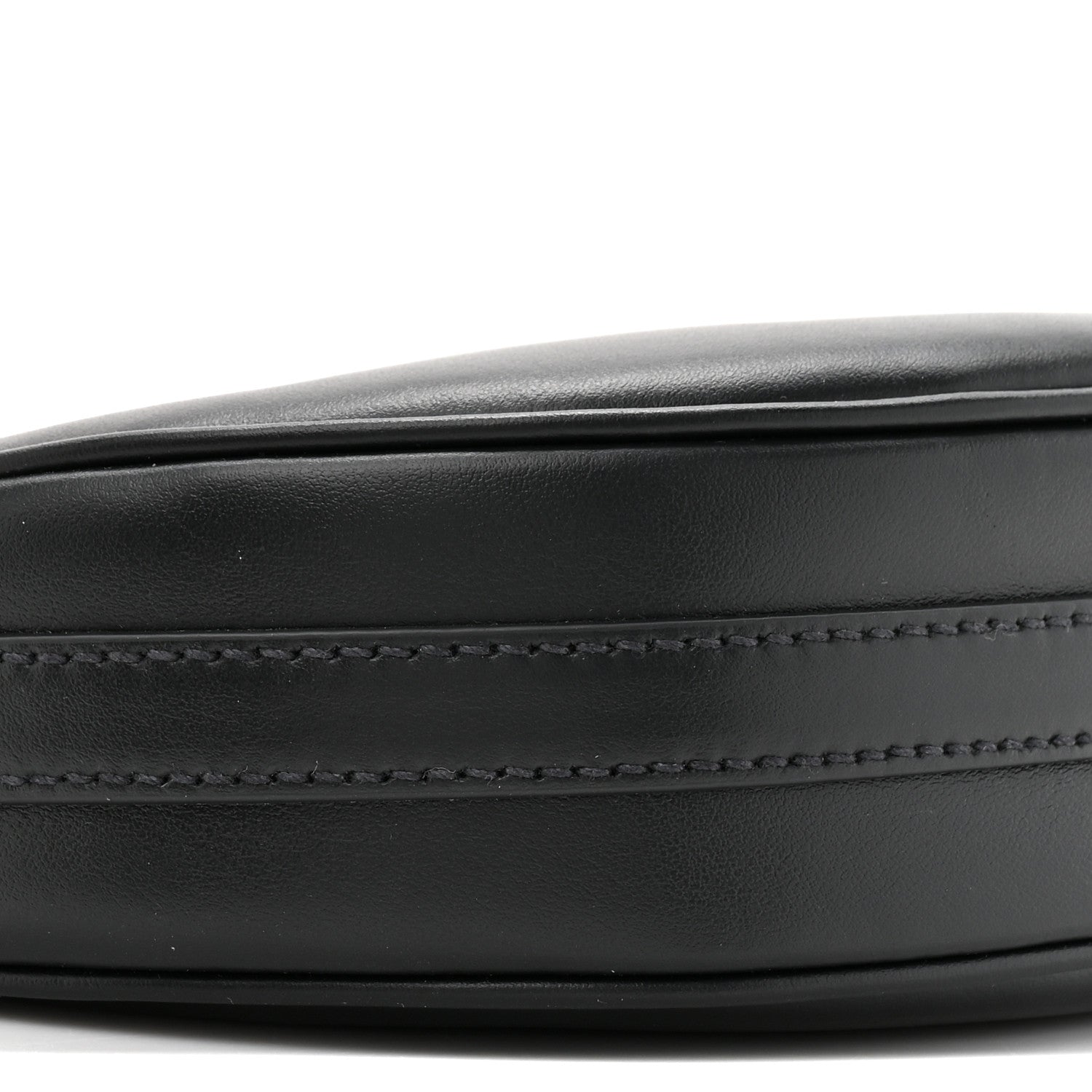 Soft Calfskin Mini Arque Shoulder Bag Black