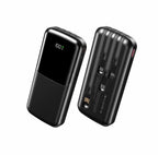 Entronix [3-in-1] Power Bank - 10000 mAh Built-in Cables USB-C/iPhone/Android